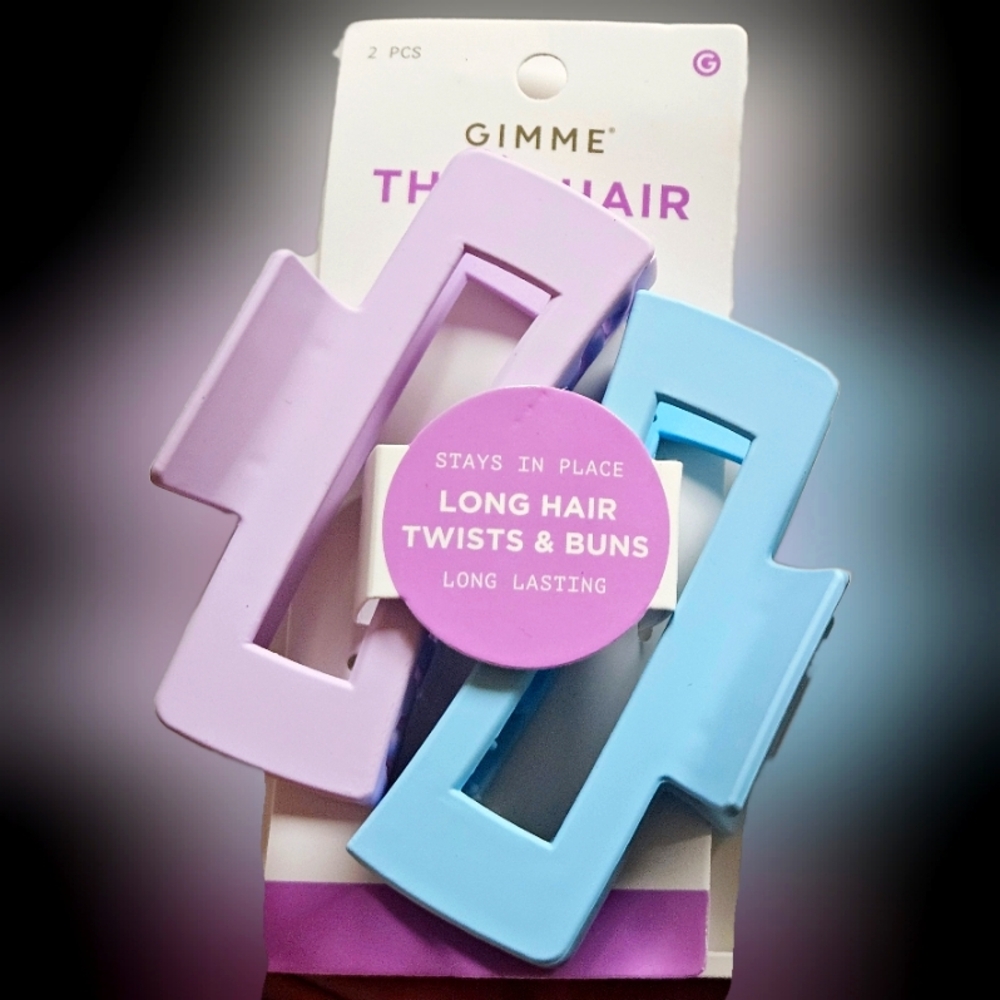 NWT GIMME LONG HAIR HAIR TWISTS & BUNS LONG LASTING HOLD HAIR CLAW CLIPS!